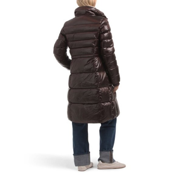 Scotch & Soda Willemina Quilted Duck Coat in Plum - Picture 4 of 5